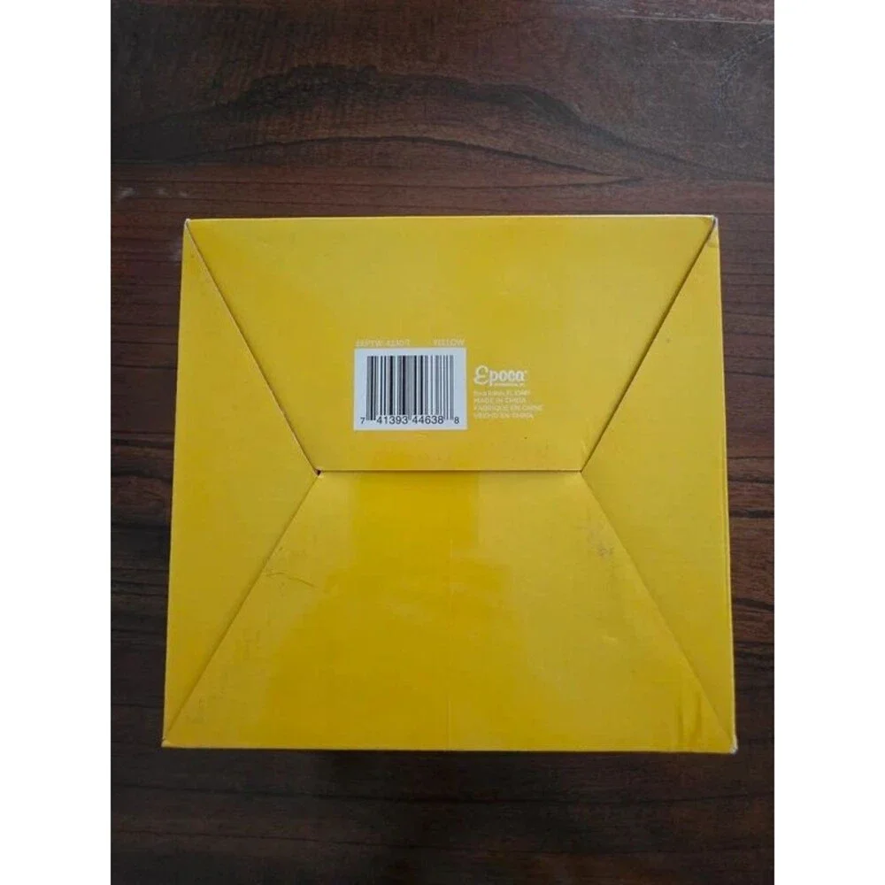 Ecolution Micro-Pop 3 Qt Microwave Glass Popcorn Popper Yellow New in Box